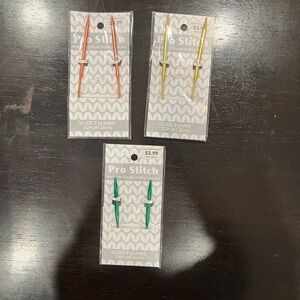 Pro Stitch Colorful Knitting Needles Size 7, 8 and 9